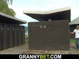 Old Granny is Nailed in the Changing Room: Free HD x rated film 54