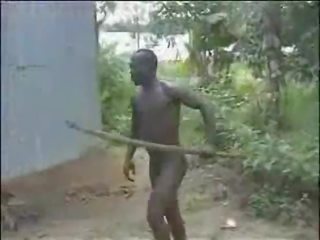 Άριστη άτακτος/η ακατέργαστος σκληρά αφρικάνικο ζούγκλα γαμήσι!