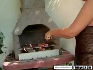 BBW Fucks Instead of Grilling, Free Granny dirty movie mov 1a