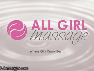 AllGirlMassage Krissy Lynn Oils boyfriend & goes ahead Squirts on her