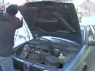 เสือภูเขา กลโกง บน สามี ด้วย รถยนตร์ mechanic: ฟรี x ซึ่งได้ประเมิน วีดีโอ 87