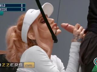Brazzers - Intense Archery Match With Smoking first-rate Sarah Jessie and Zac Wild End Up Fucking