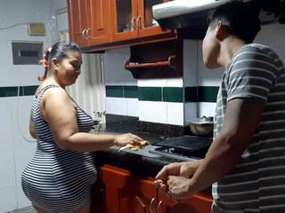 Yo joder mi tía en la cocina, gratis adulto película espectáculo 73