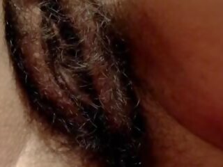 Big grown Hairy Cunt and Gentle Clit Amateur Close-up