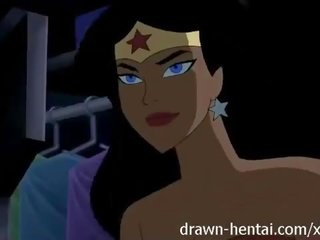 Justice league हेंटाई - दो लड़कियों के लिए batman कॉक