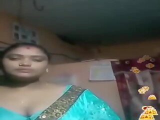 Tamil indiyano bbw asul silky blouse mabuhay, xxx pelikula 02