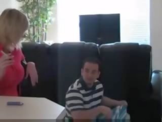 Excellent mom smoking porn with husband and son