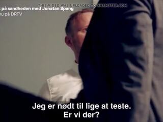 Danish mature Ditte Hansen Pretends to Lick Nipple in Skit