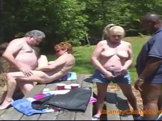 Swinger grannies want to fuck and suck everybody