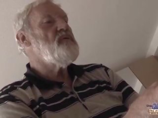 Old Young - Big prick Grandpa Fucked by Teen she licks thick old man manhood