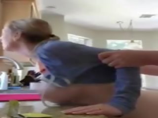 Fucking Mom in Kitchen, Free ripened sex video a0