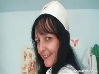 Filthy Old Milf Nurse Got Nice Big Tits Under Latex